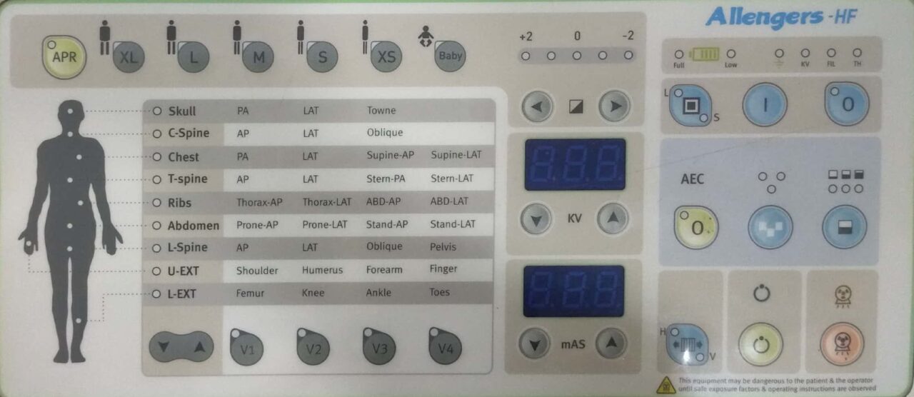 Xray Control Panel. radiologystar